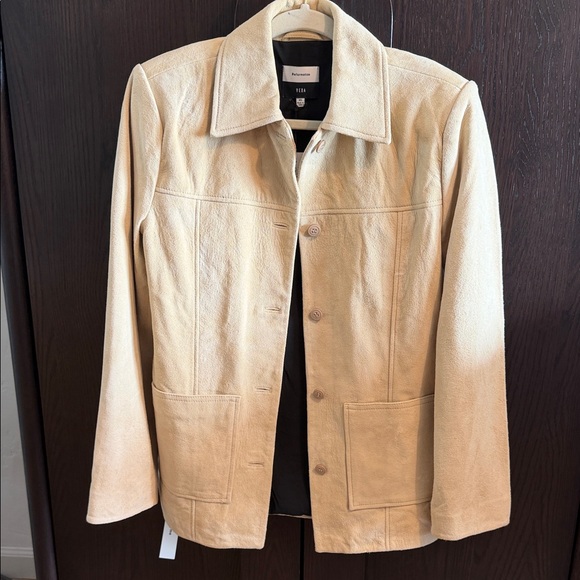 Reformation Lincoln Suede Shirt Jacket